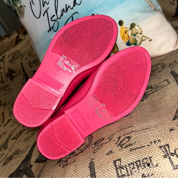 Coach NWOB!! Rivington Pink Rain Bootie Size 7 - Picture 11 of 13